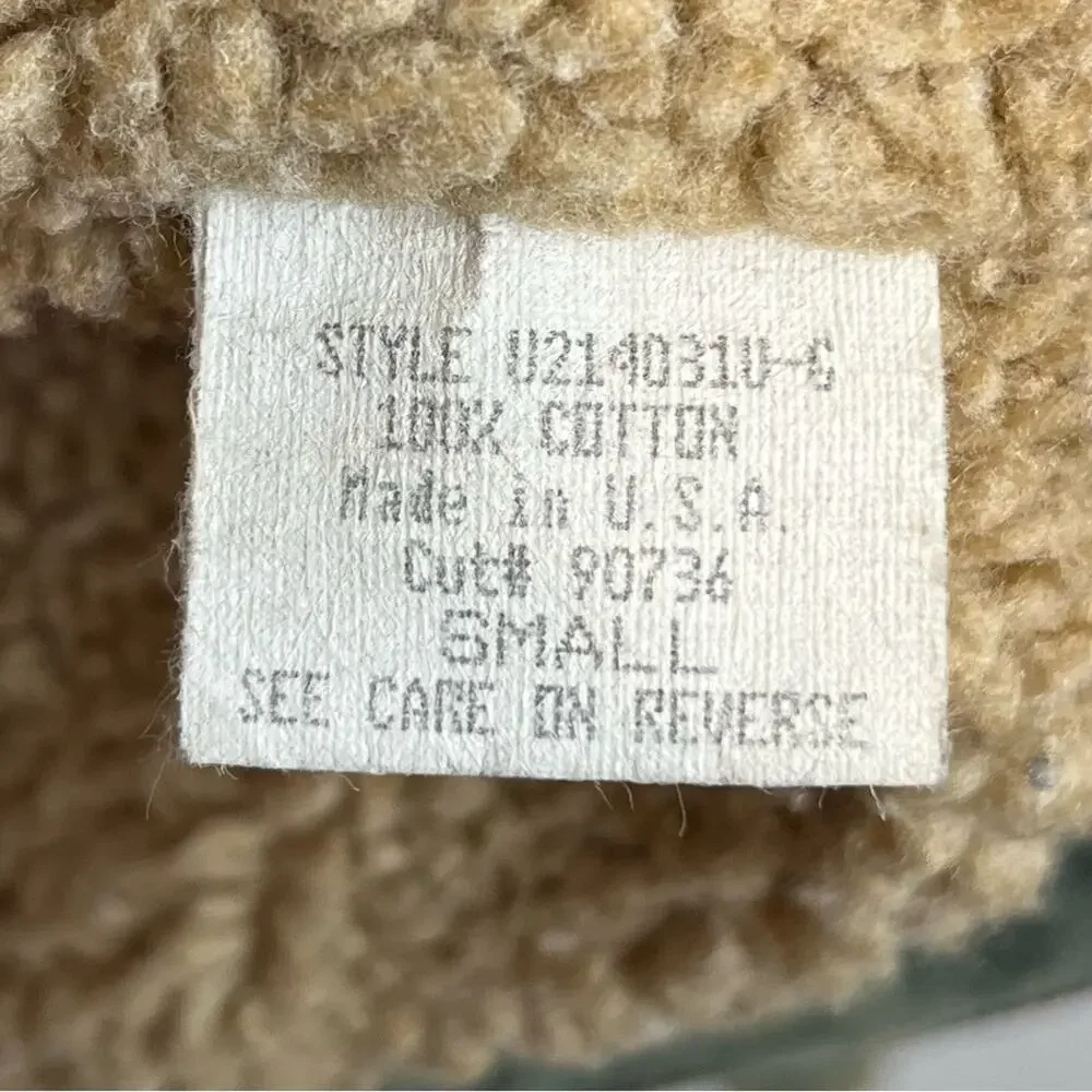 7 For All Mankind Vintage Y2K Sherpa Denim Jacket Womens Small Western